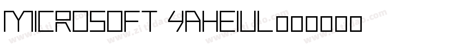 Microsoft YaheiUl字体转换